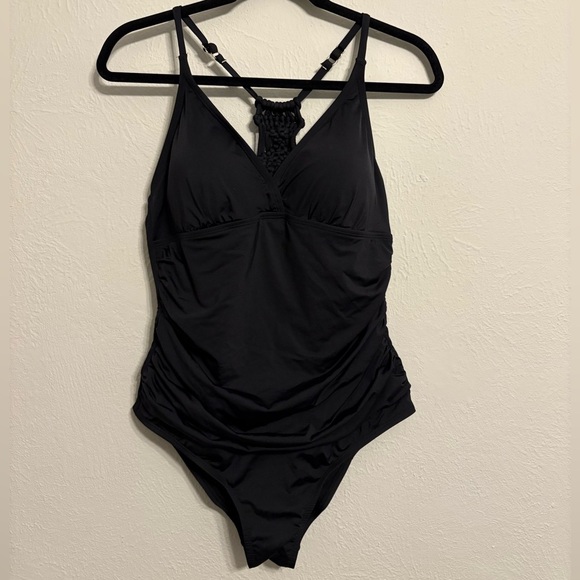 Black One-Piece Swimsuit - Picture 1 of 2